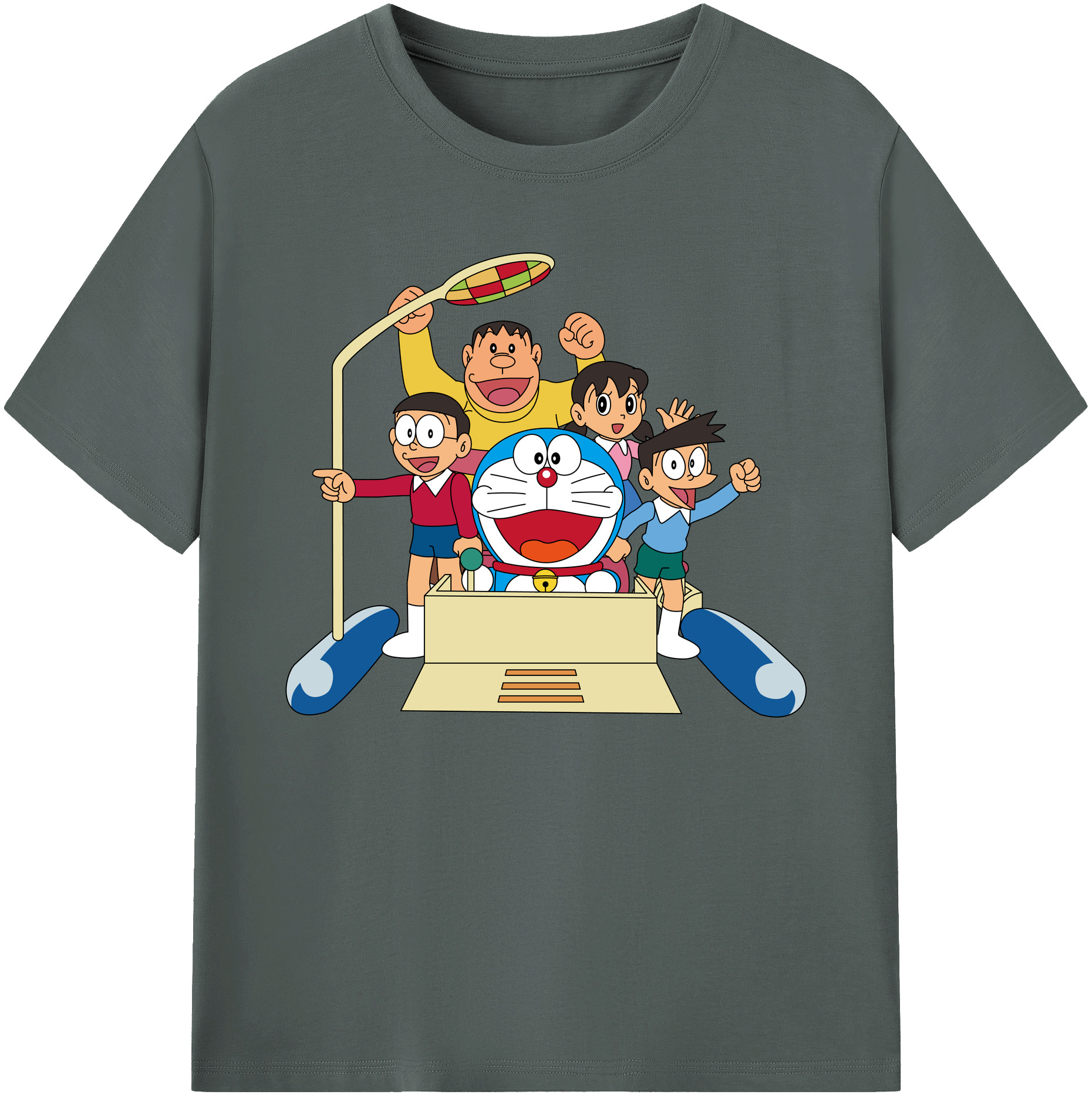 （画像用） ドラえもん 骨川 スネ夫 Doraemon Honekawa Suneo 綿100％ メンズ半袖Tシャツ｜肌触りやわらか＆通気性
